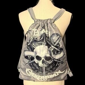 Disney Parks Theme Merchandise Pirates of the Caribbean Drawstring Backpack Bag